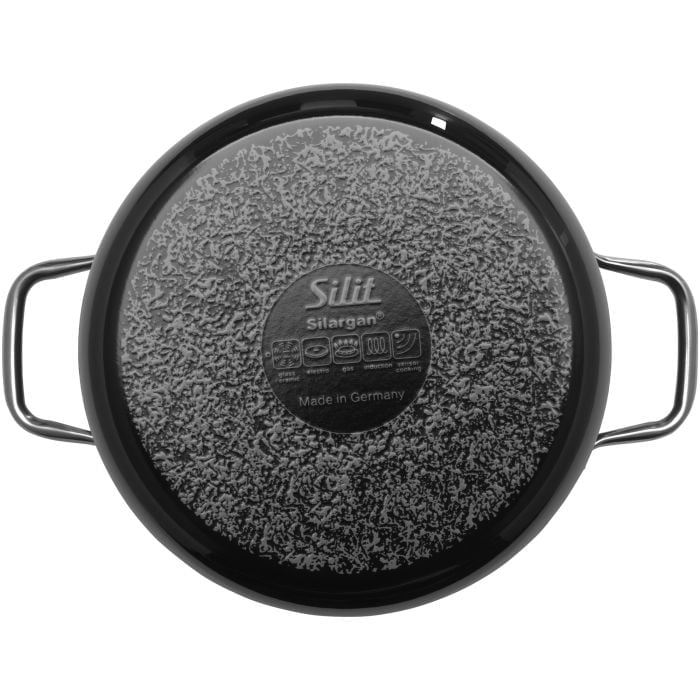 Silit Silargan® Elegance Kochtopf mit Deckel, 24 cm, Black