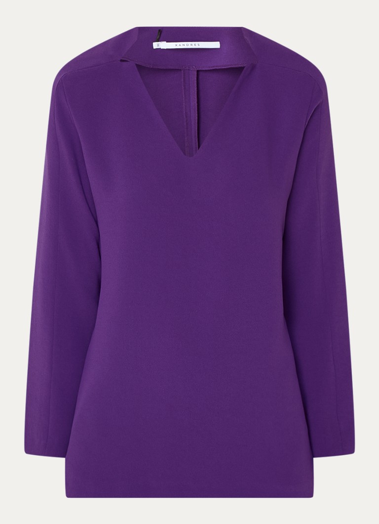 Xandres Hyini tunic with V-neck