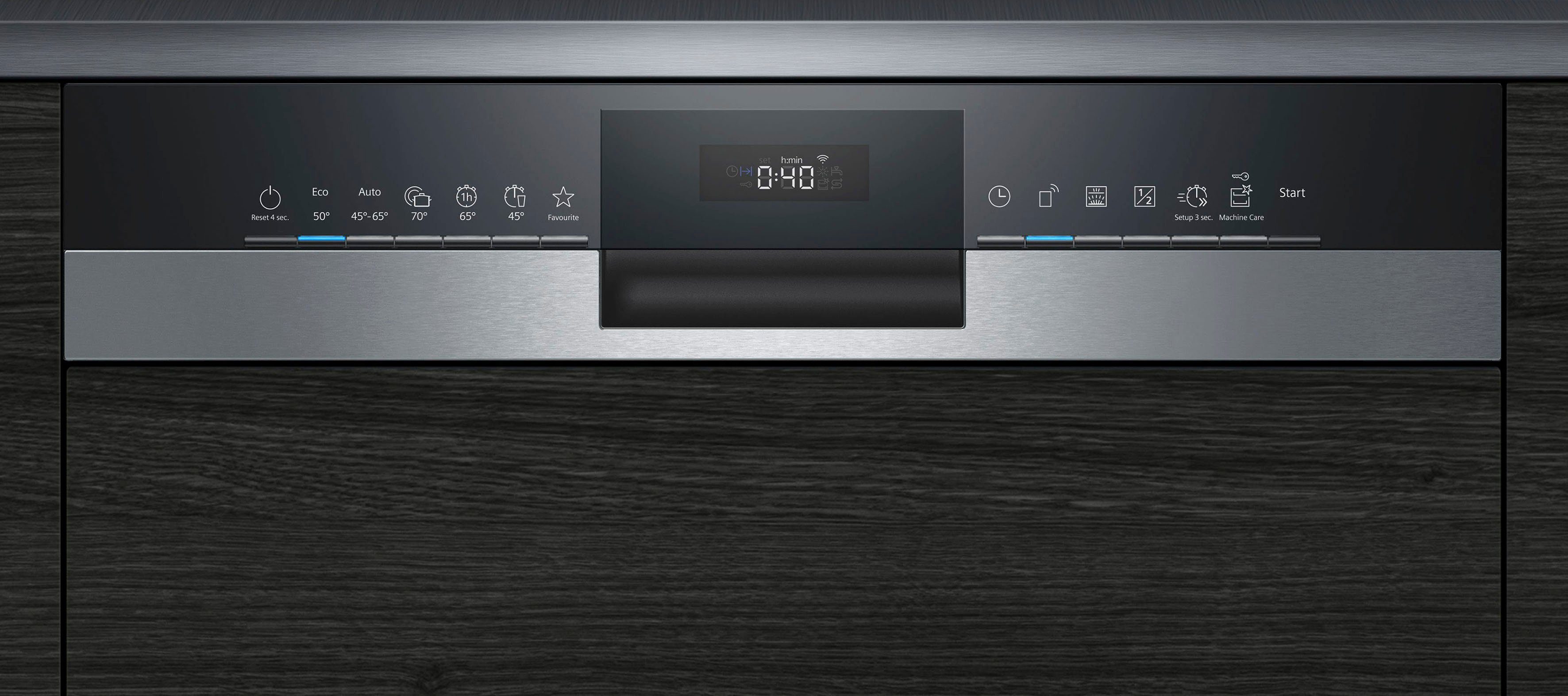 SIEMENS teilintegrierbarer Geschirrspüler iQ300, SN53HS32UE, 12 Maßgedecke
