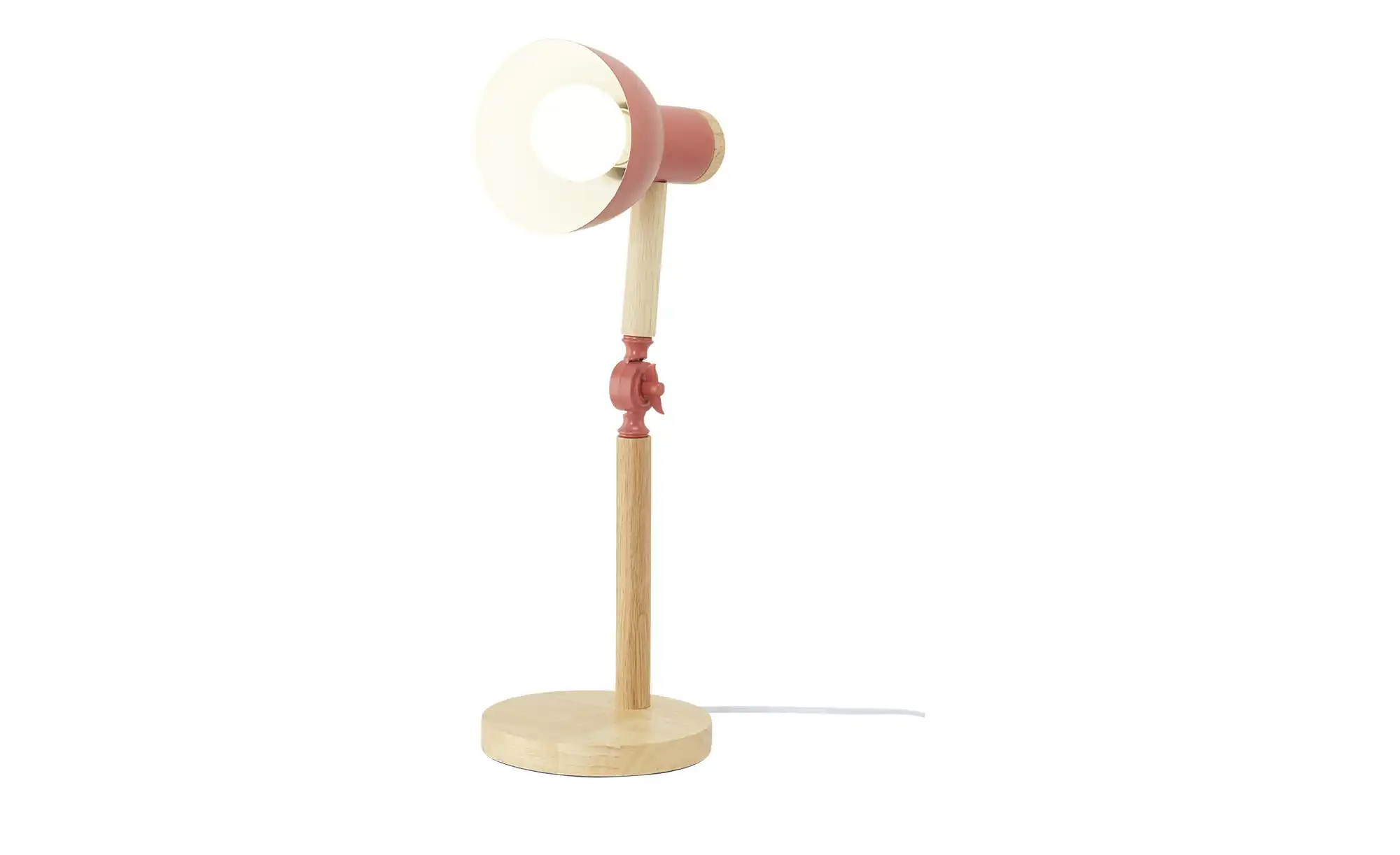 KHG Tischleuchte, 1-flammig, Bambus/ Pink