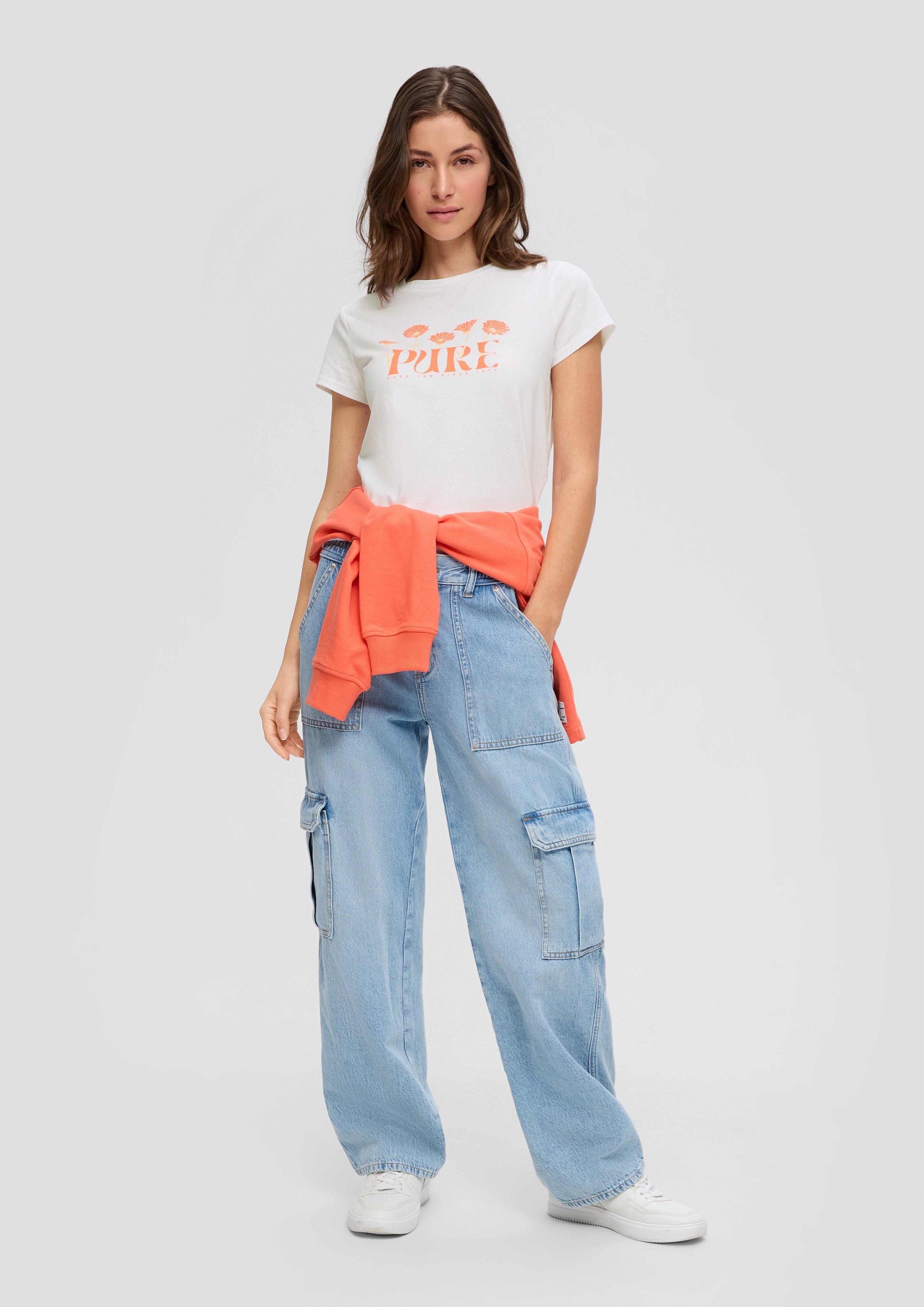 T-Shirt mit Frontprint  2144078-01D1