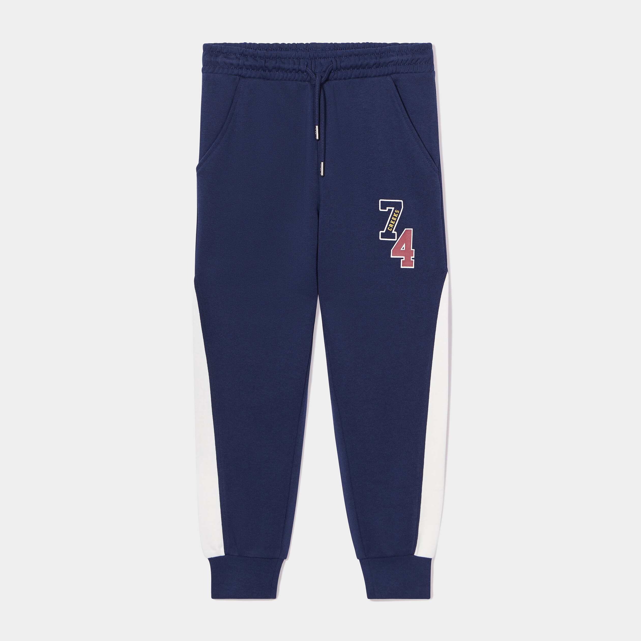 Pantalon de jogging droit Creeks bleu marine garçon | La Halle