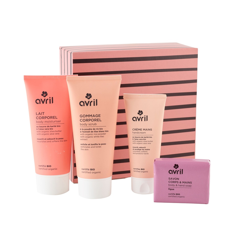 Avril Coffret cadeau Voyage des sens - Cosmétiques certifiés bio Coffret
