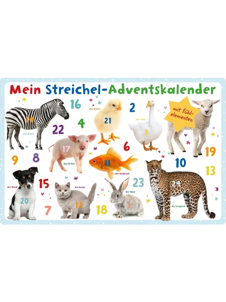 ars edition Mein Streichel-Adventskalender | Mit Fühlelementen günstig kaufen onesize