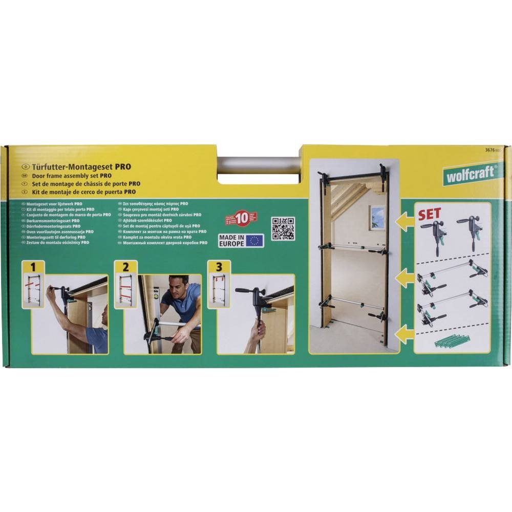Wolfcraft Schraubzwinge Türfutter-Montageset 