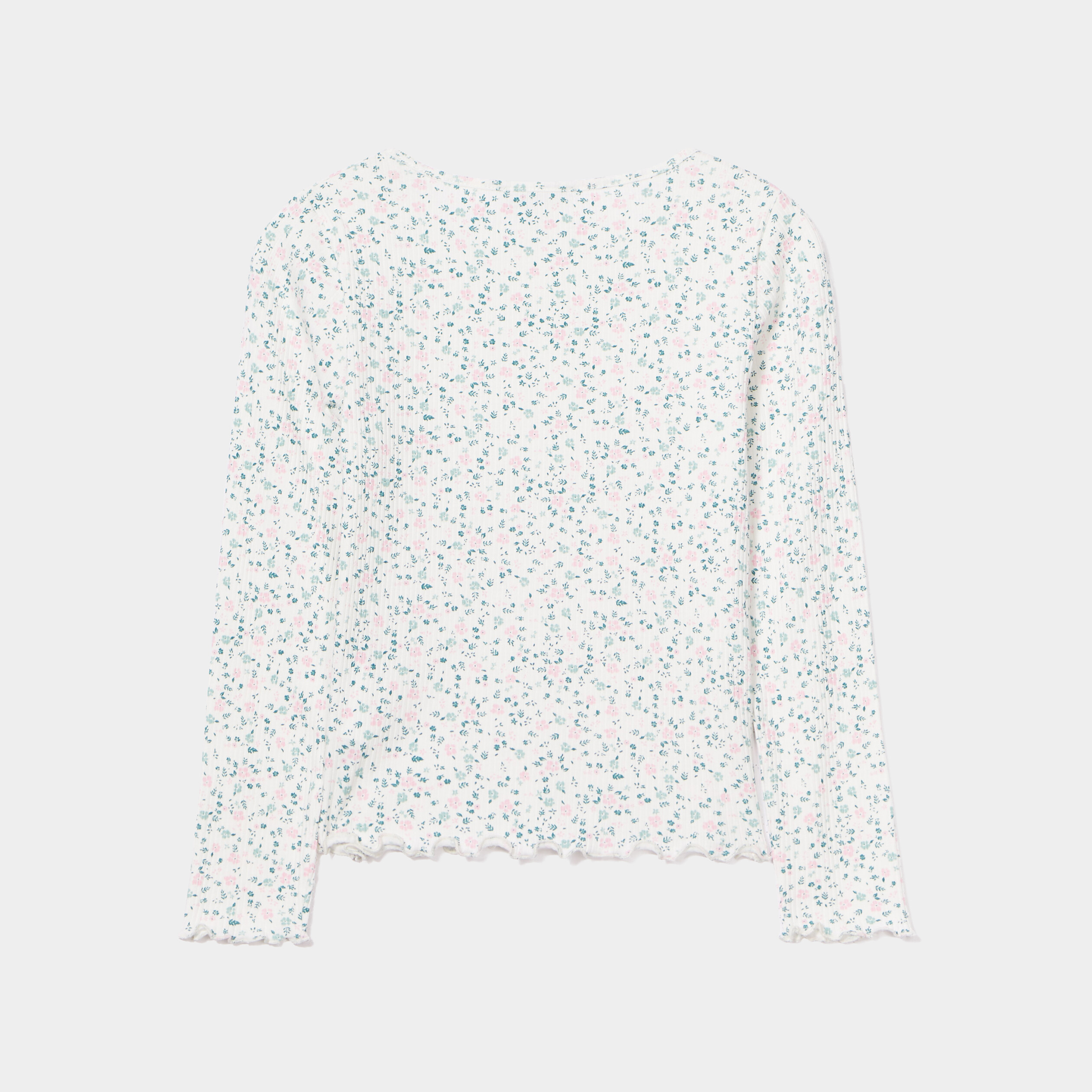 T-shirt manches longues Creeks ecru fille | La Halle