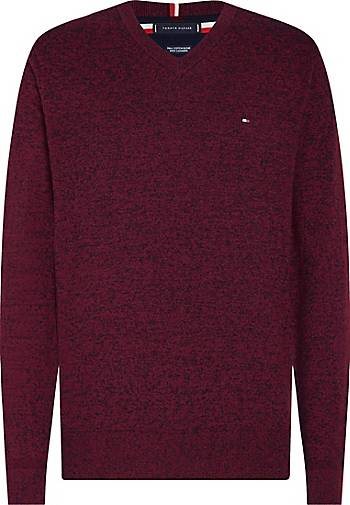 TOMMY HILFIGER Herren Strickpullover V-Kragen Baumwolle/Kaschmir Regular Fit