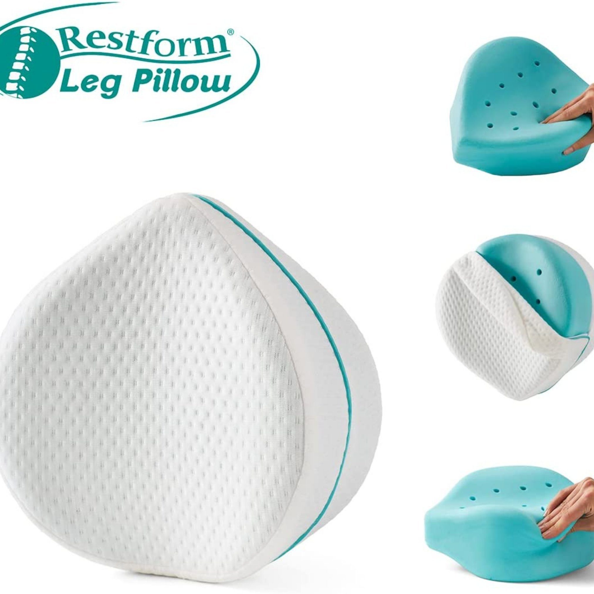 Restform® Seitenschläferkissen Leg Pillow ergonomisches Knie- und Beinruhekissen, Spar-Set, 1-tlg., Orthopädisches Beinkissen aus Memory-Schaum, Seitenschläferkissen