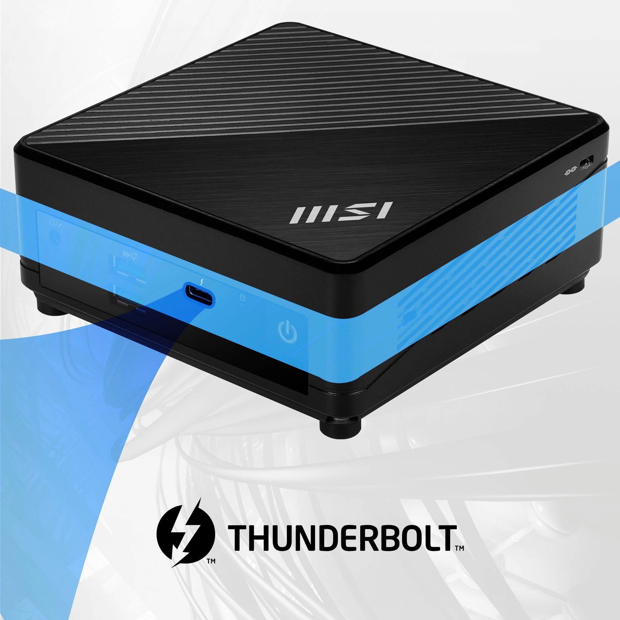 MSI CUBI 5 12M-021BDE Mini-PC (Intel Core i5 1255U, Iris® Xe Graphics, Luftkühlung)