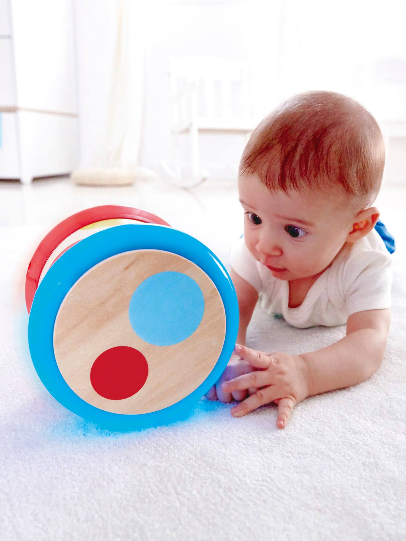 Tambour pour bébé HAPE rouge