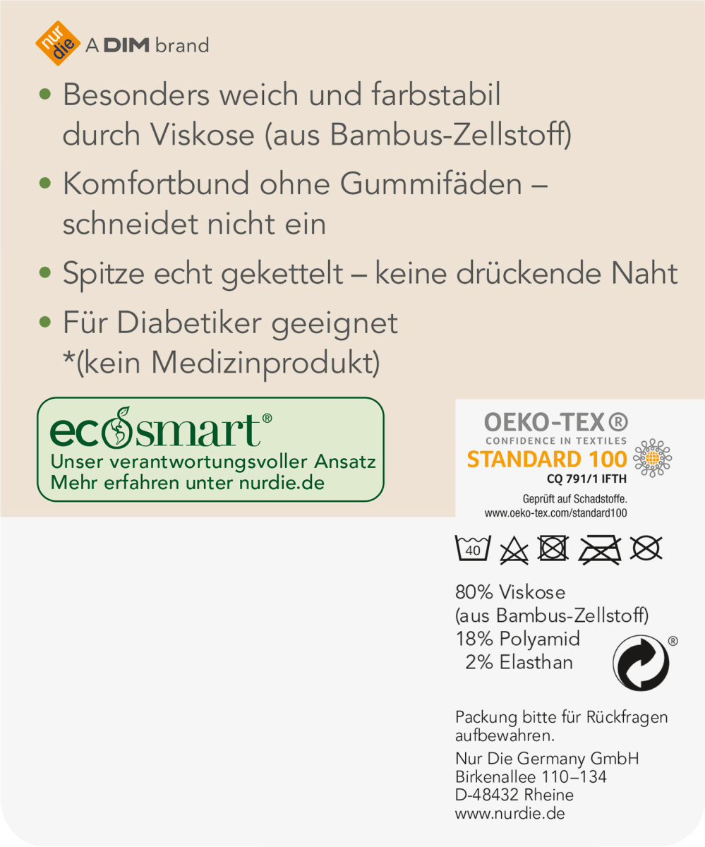 Komfort-Socken Bambus schwarz Gr. 39-42, 2 St