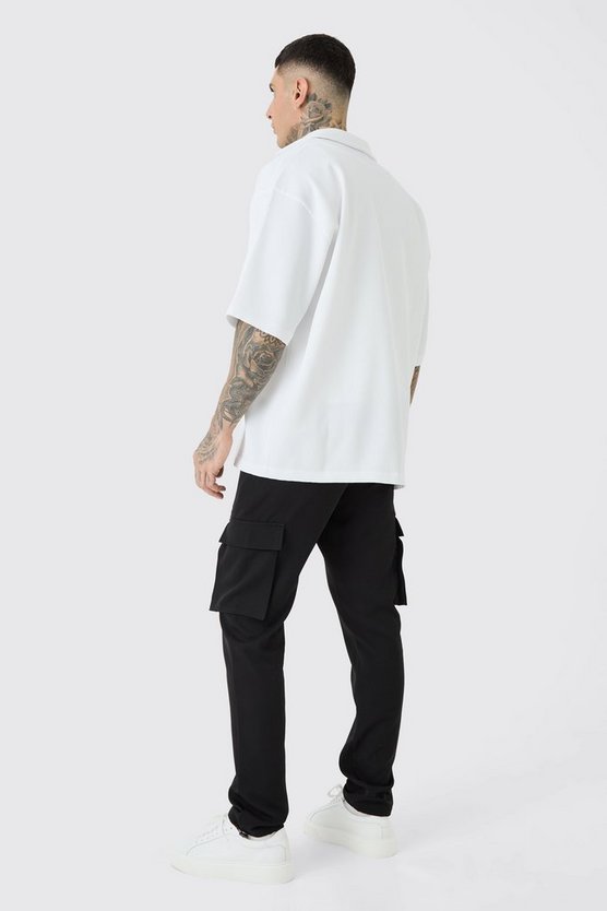 Tall elastische leichte Skinny Cargohose
