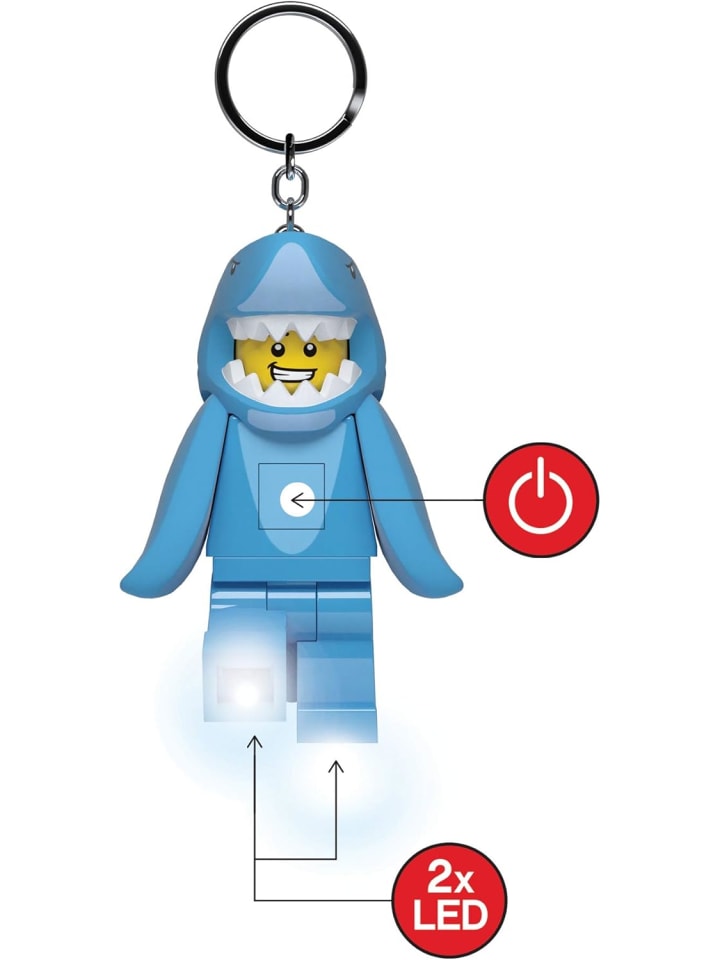 LEGO Schlüsselanhänger mit LED-Taschenlampe Spielzeuggeschenke in Blau günstig kaufen 76