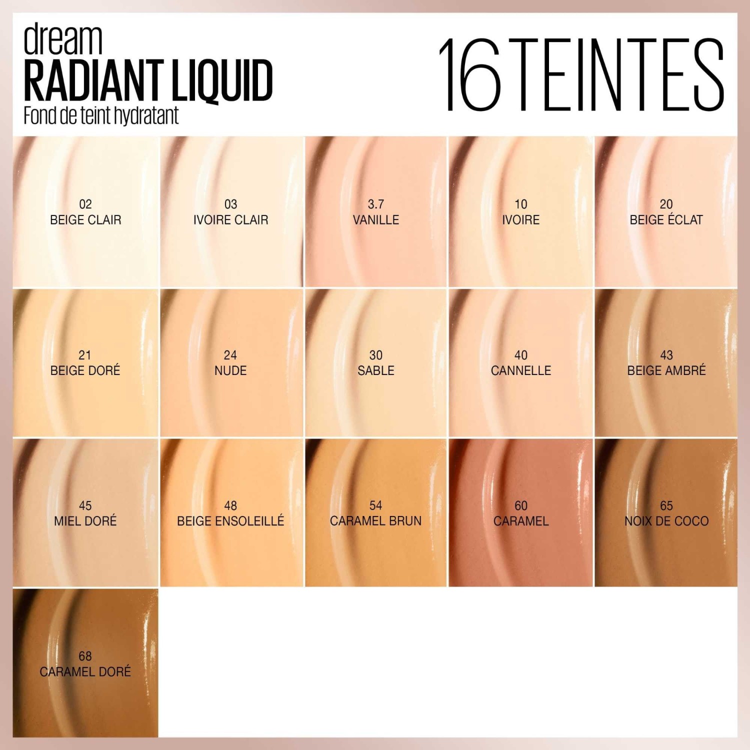 Maybelline 12-hodinový rozjasňujúci a hydratačný make-up