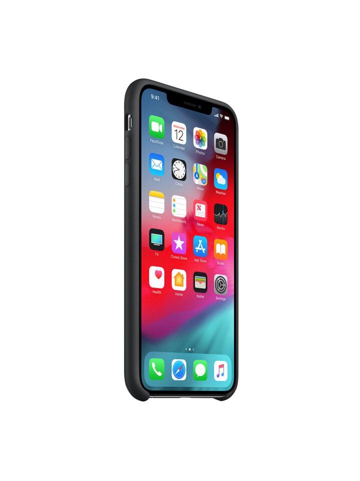 Apple Handyhülle Silikon Case iPhone XS Max MRWE2ZM/A in schwarz günstig kaufen onesize