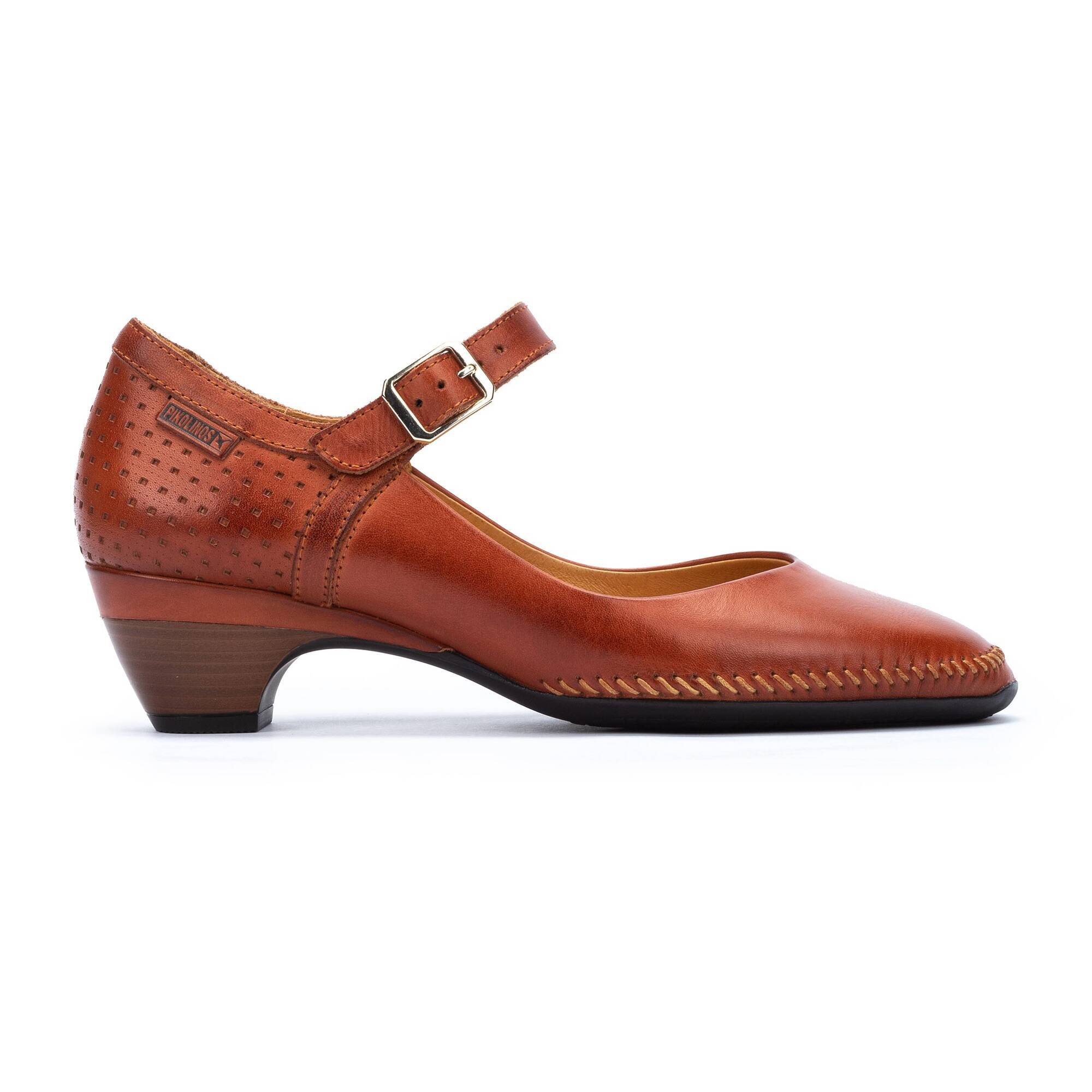 Buty damskie z boczną klamrą - BRICK