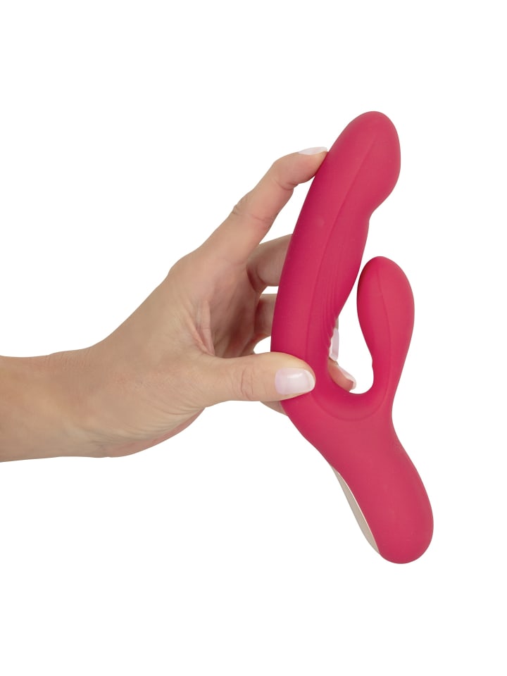 Sweet Smile Rabbitvibrator Thumping Rabbit Vibrator in rot günstig kaufen 21,2 cm