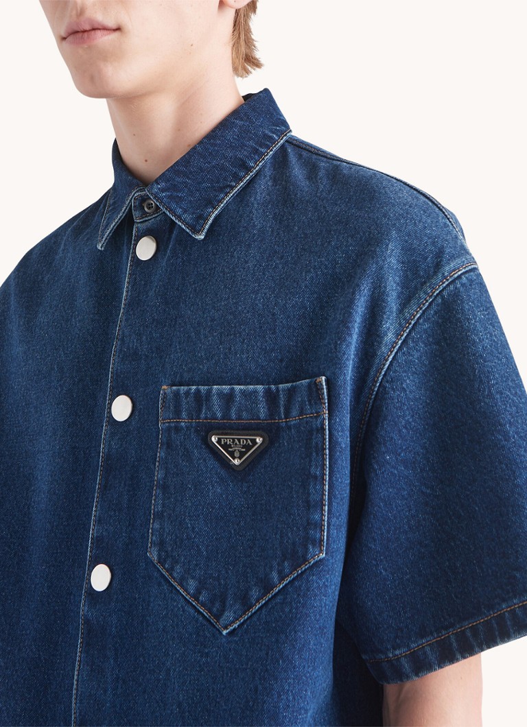 Prada traper košulja s logom