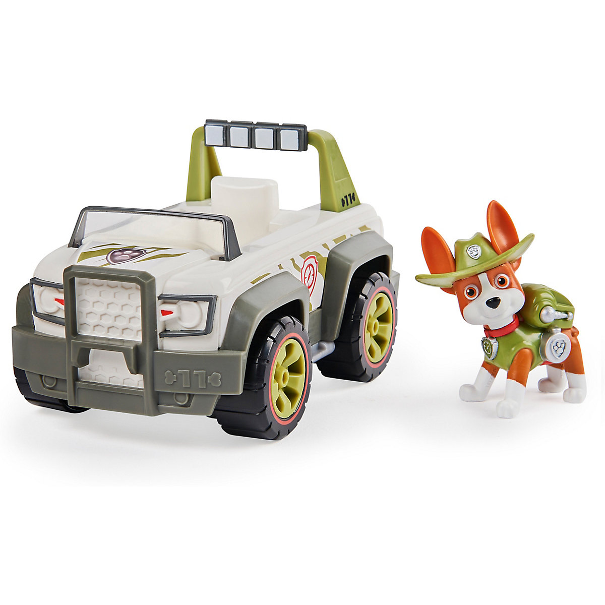 PAW Patrol Dschungel-Fahrzeug mit Tracker-Figur (Basic Vehicle/Basis Fahrzeug)