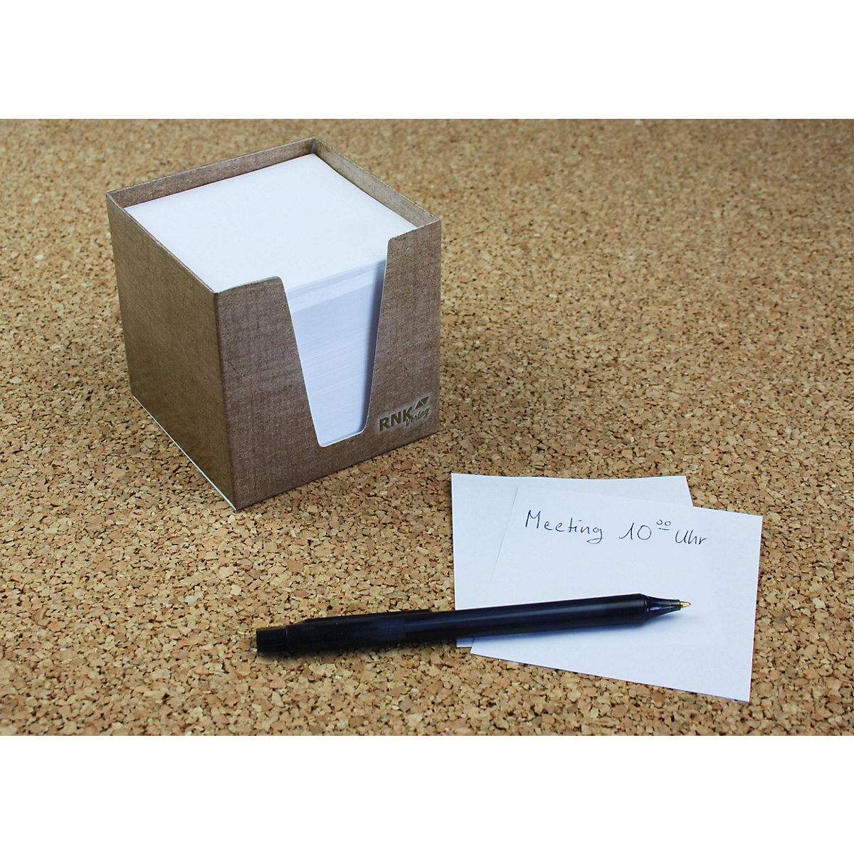 Zettelbox Eco, inkl. 900 Blatt weiß, 92 x 92 x 92 mm