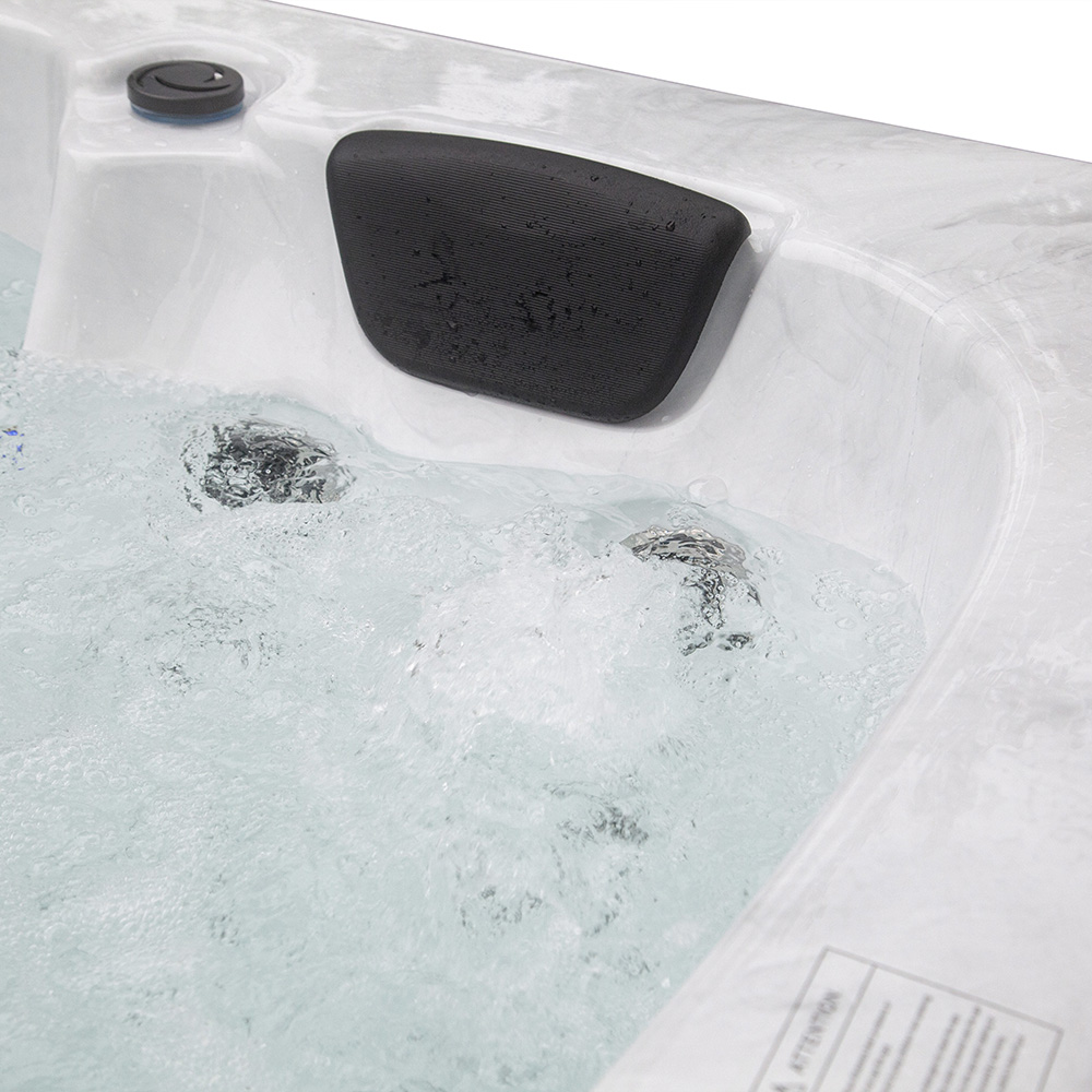 Home Deluxe Outdoor Whirlpool WHITE MARBLE PURE