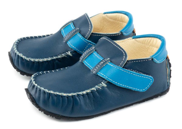 ZeaZoo ~ Mokassin Leo ~ hellblau/blau