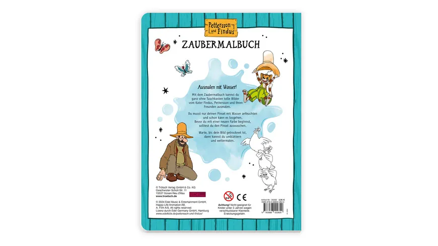 Trötsch Pettersson & Findus Zaubermalbuch