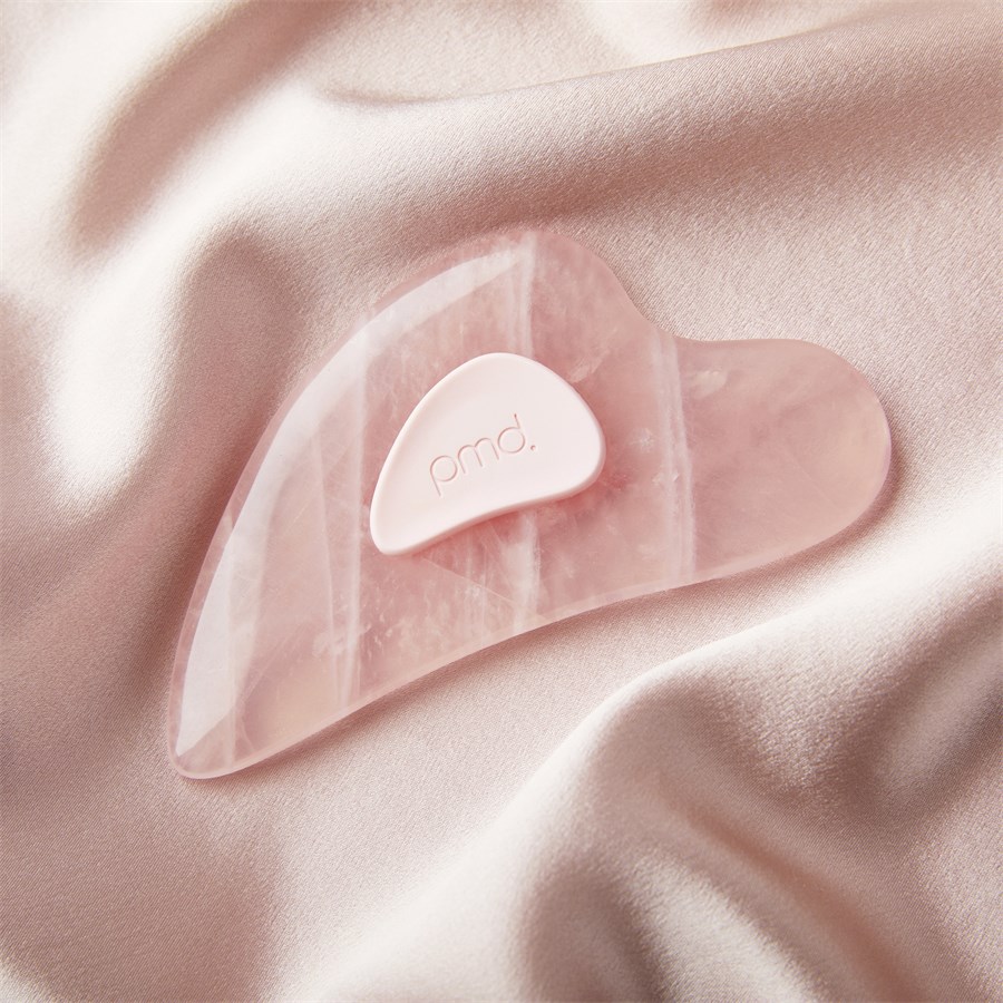 Zur Massage des Gesichts Gua Sha Rosenquarz
