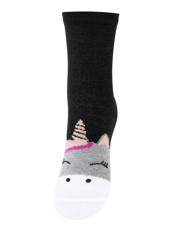 Cotton Prime® 6 Paar Kinder Socken - Einhorn in Bunt günstig kaufen