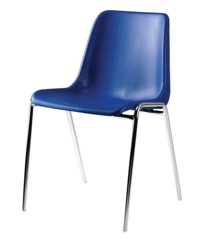 Nowy Styl Stapelstuhl Beta Kunststoff Blau 4 Stück