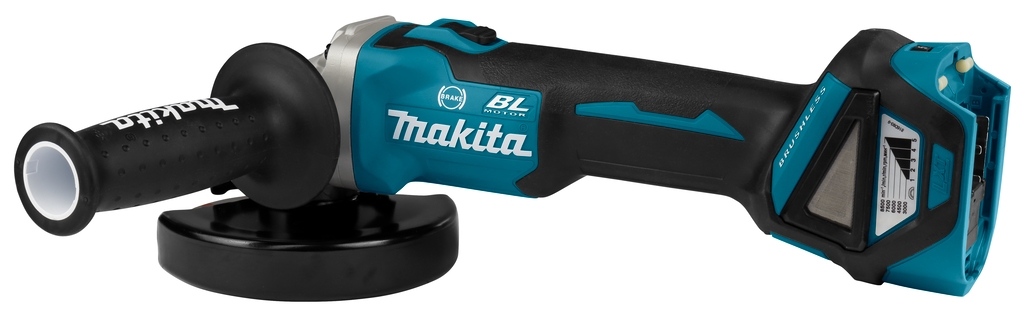 Makita DGA513ZJ 18V Haakse slijper 125 mm met rem in Mbox excl. accu