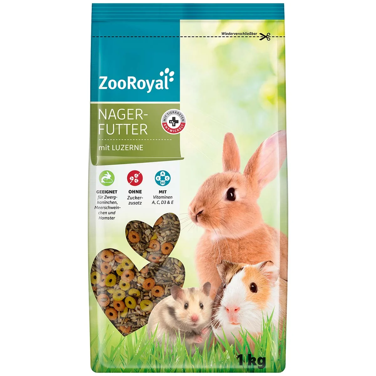 ZooRoyal Nagerfutter mit Luzerne 1kg günstig kaufen