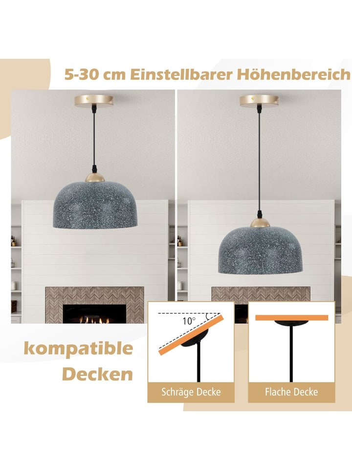 COSTWAY Deckenleuchte in Grau günstig kaufen onesize