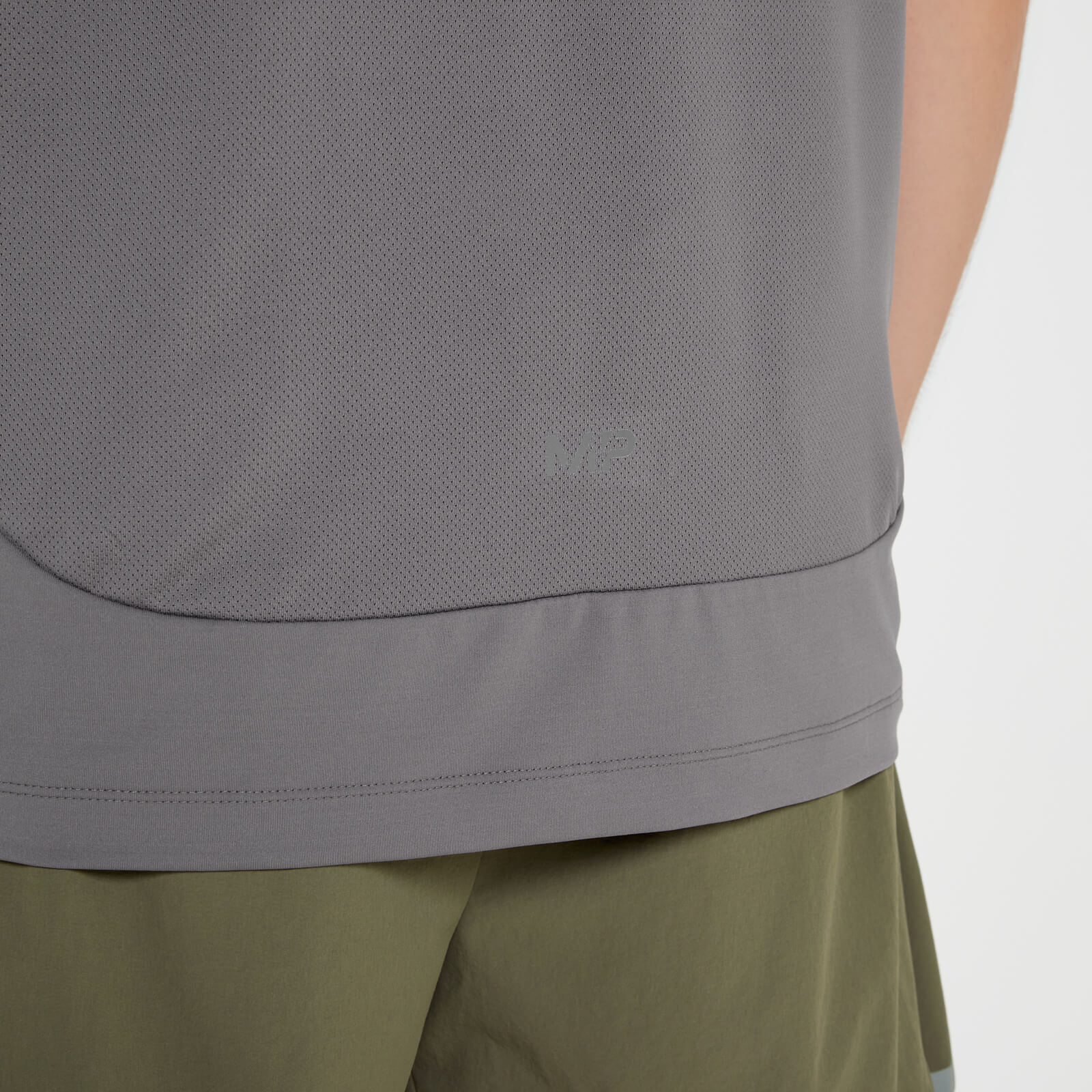 T-shirt à manches courtes MP Velocity Ultra pour hommes – Gris galet