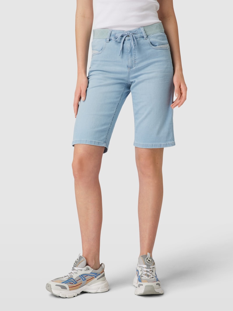 Bermudas in Denim-Optik in hellblau
