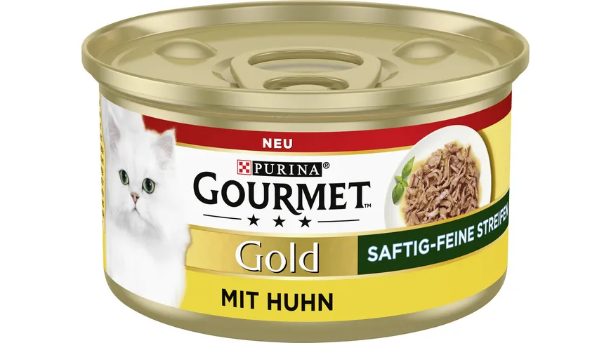 PURINA GOURMET Gold Saftig-feine Streifen mit Huhn 85 g