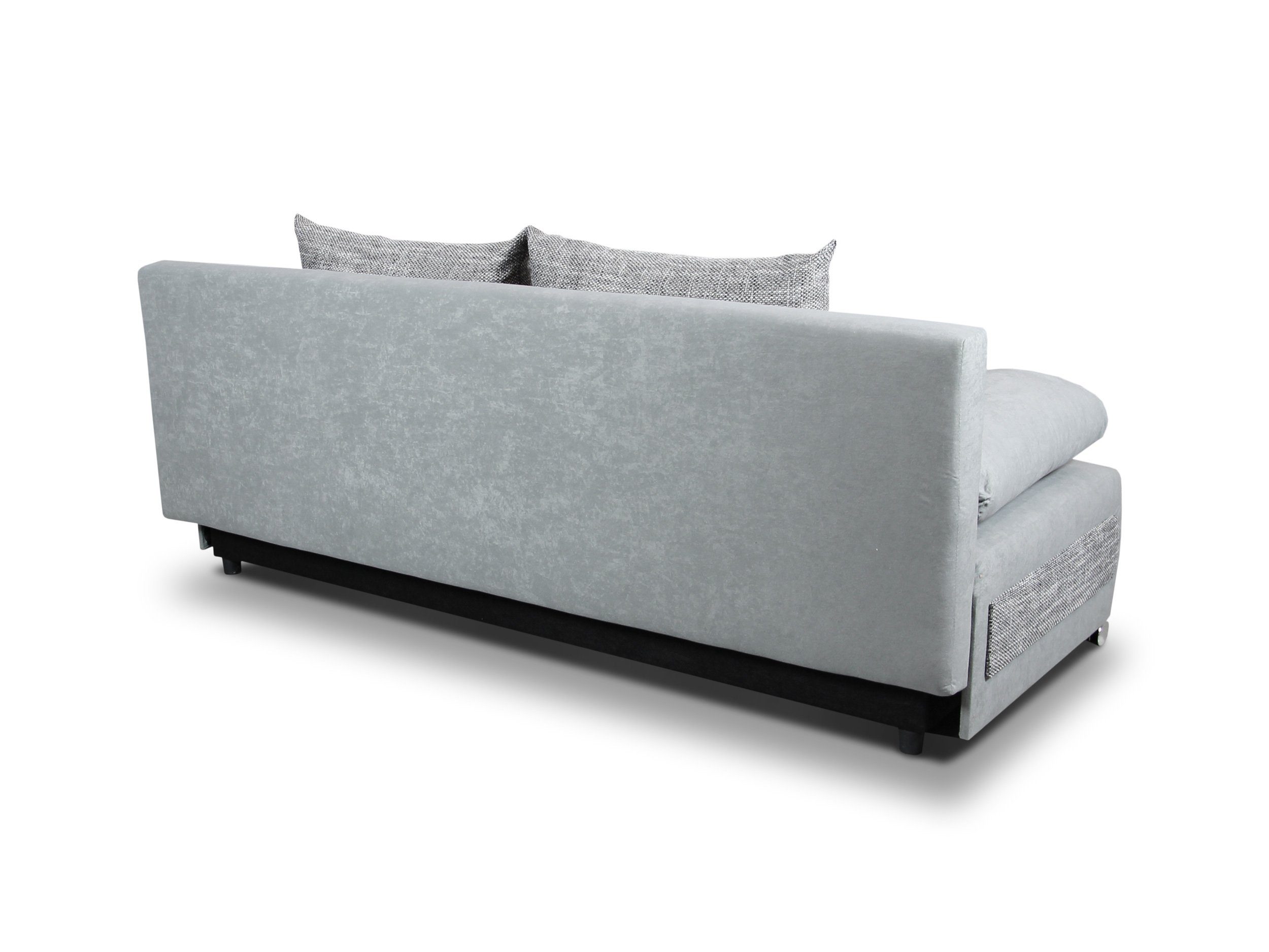 Sofnet Schlafsofa Naki, mit Schlaffunktion und Bettkasten, Bettsofa mit Chromfüße, Schlafcouch, Sofagarnitur