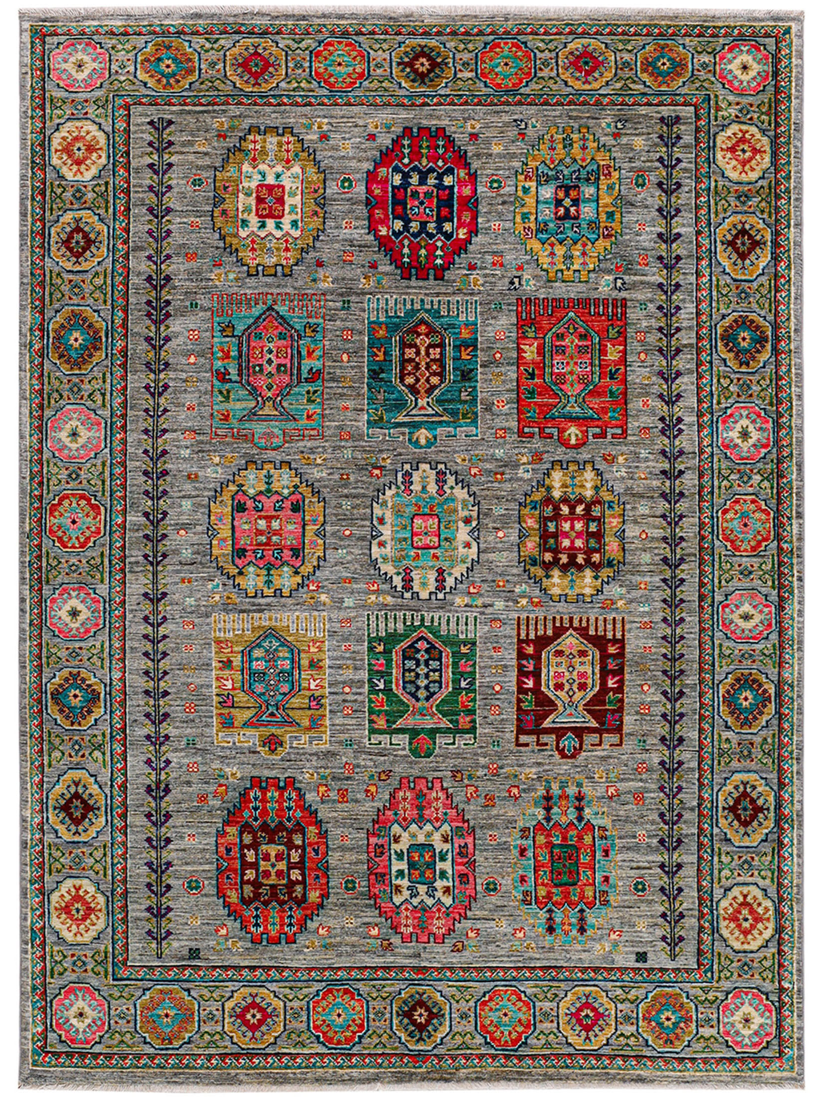 Kazak Ghazni ca. 154 x 214 cm, Unikat / Einzelstück