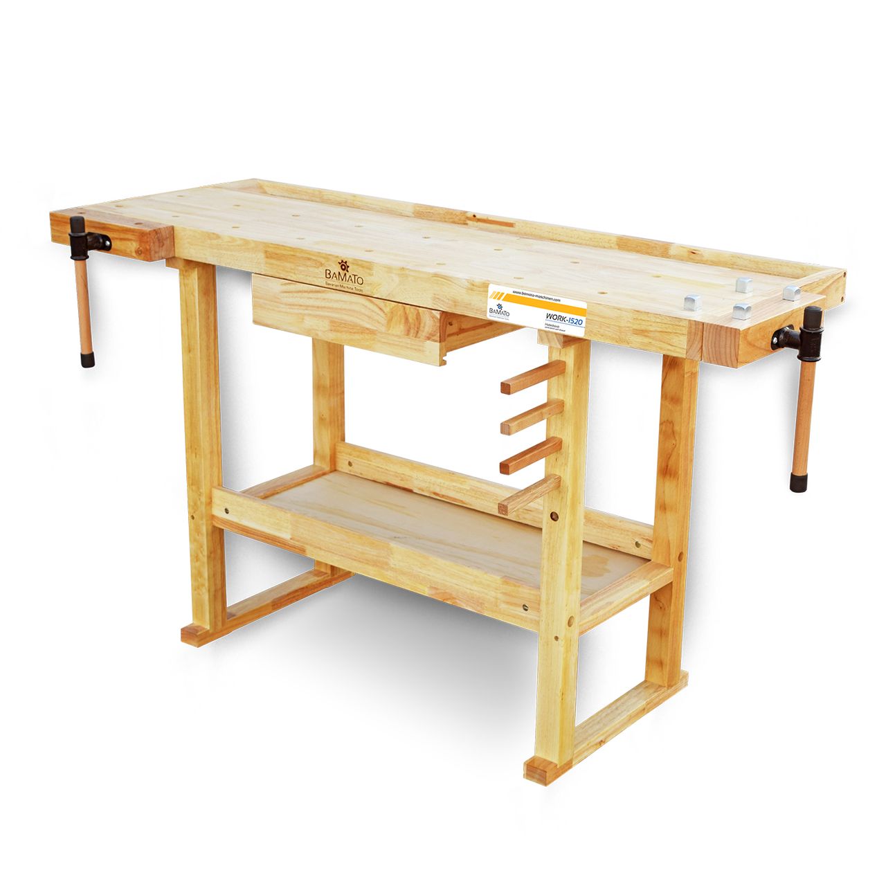 BAMATO Hobelbank WORK-1520 aus Massivholz