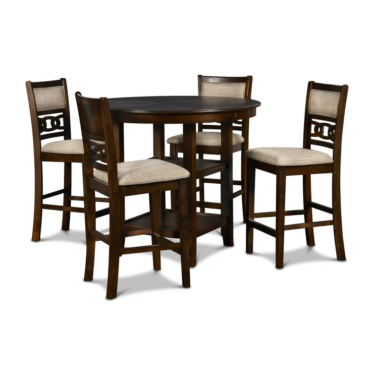 Round Solid Wood Dining Set
