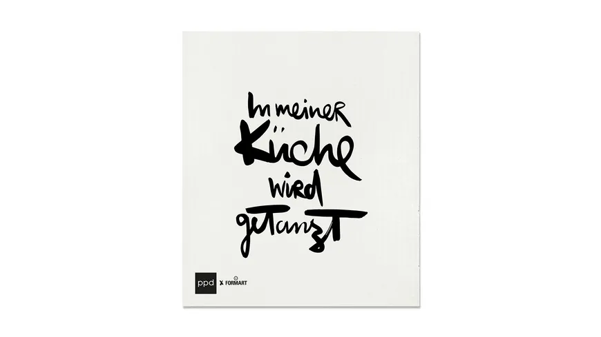 ppd In meiner Küche wird getanzt Schwammtuch