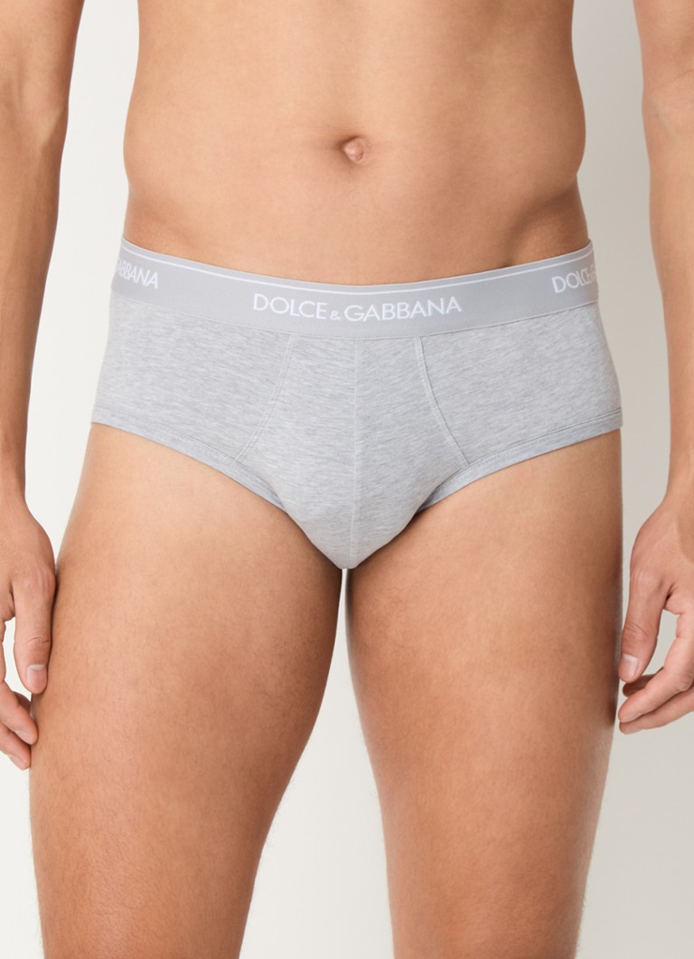 Dolce & Gabbana Chiloți Brando cu talie cu logo, set de 2