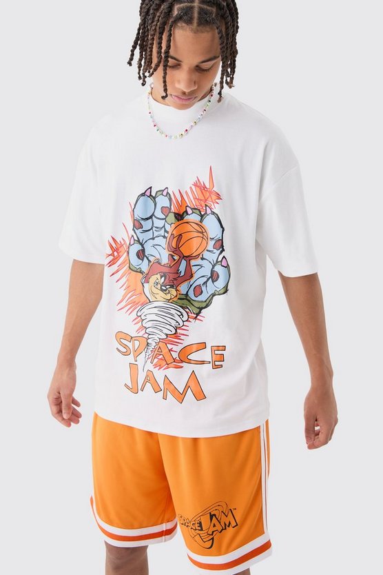 Oversize Space Jam T-Shirt und Mesh Shorts Set