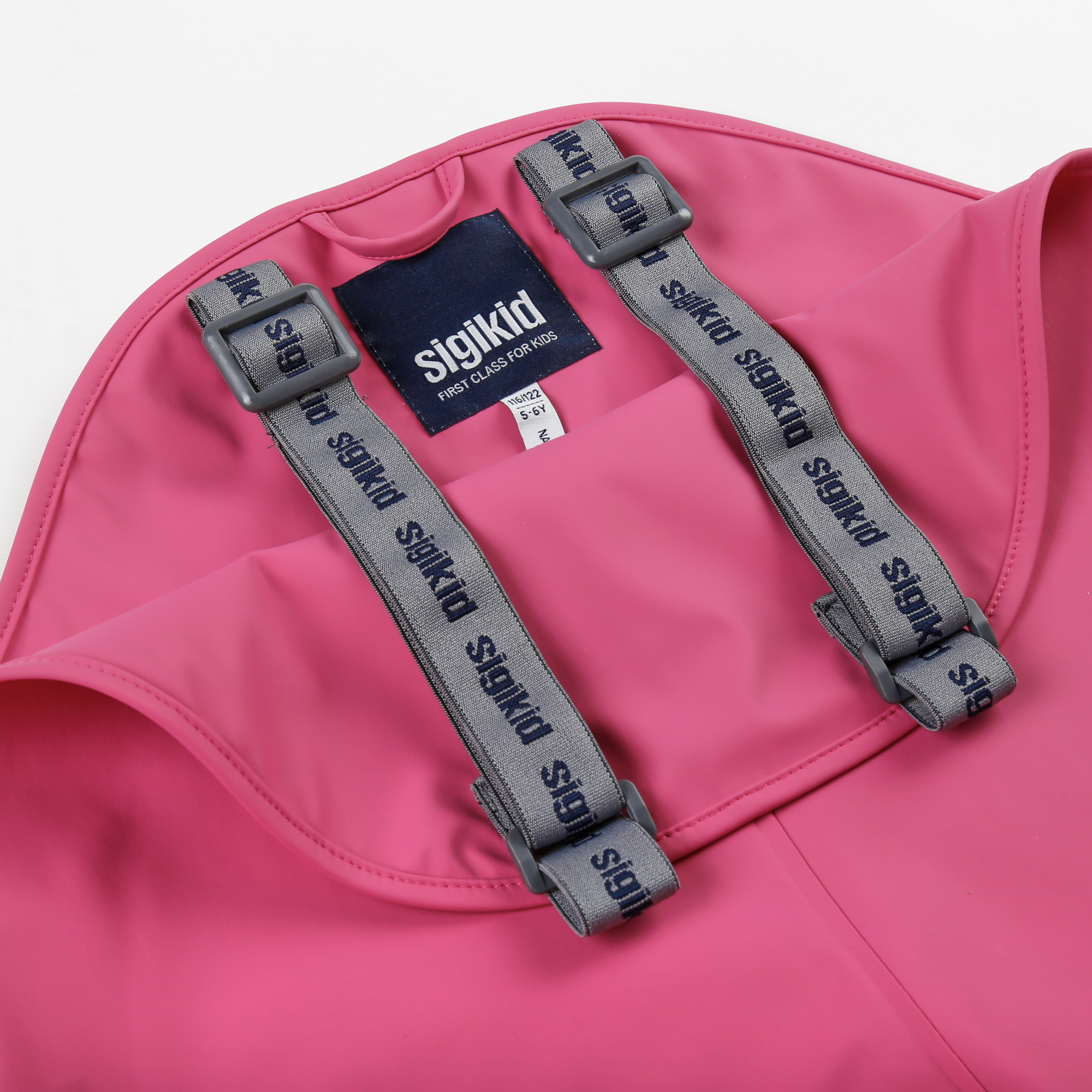 Pinkfarbene Regenhose