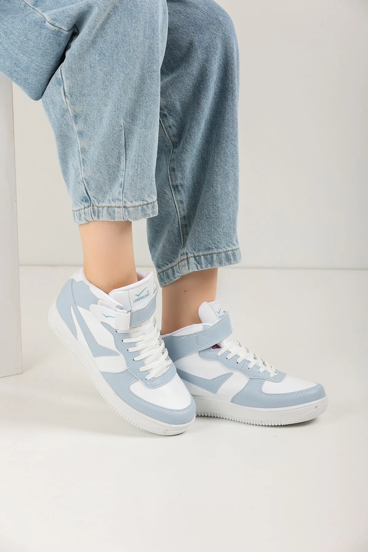 en7  Blau-weiße Unisex-Sneakers 2185
