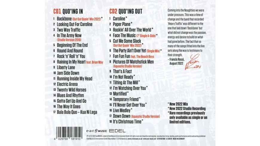 Quo'ing In-The Best Of The Noughties (2CD)