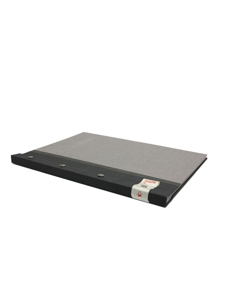 ROTH Zeugnismappe Bicolor mit Buchschrauben - Dark Grey-Grey in Grau günstig kaufen onesize