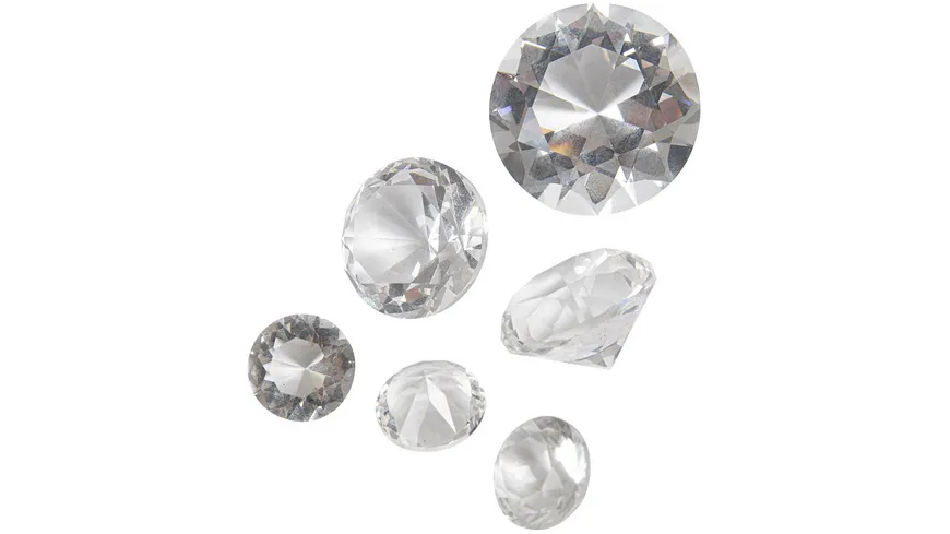 EUROSAND Streudekoration Glas Diamanten natur