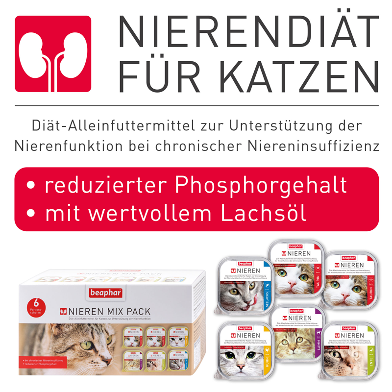 Beaphar Nierendiät Beaphar Nierendiät Mix-Pack 6x100g