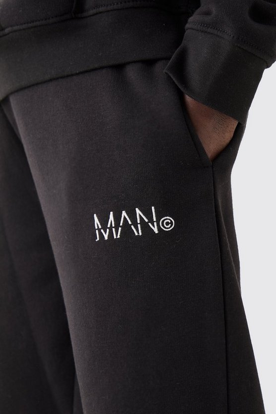 Man Jogginghose mit geteiltem Saum